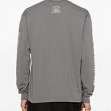 T-shirt a maniche lunghe in grigio Yohji yamamoto - uomo 