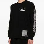T-shirt a maniche lunghe  in nero Yohji yamamoto - uomo 