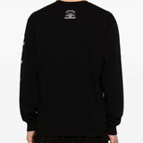 T-shirt a maniche lunghe  in nero Yohji yamamoto - uomo 
