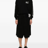 T-shirt a maniche lunghe  in nero Yohji yamamoto - uomo 