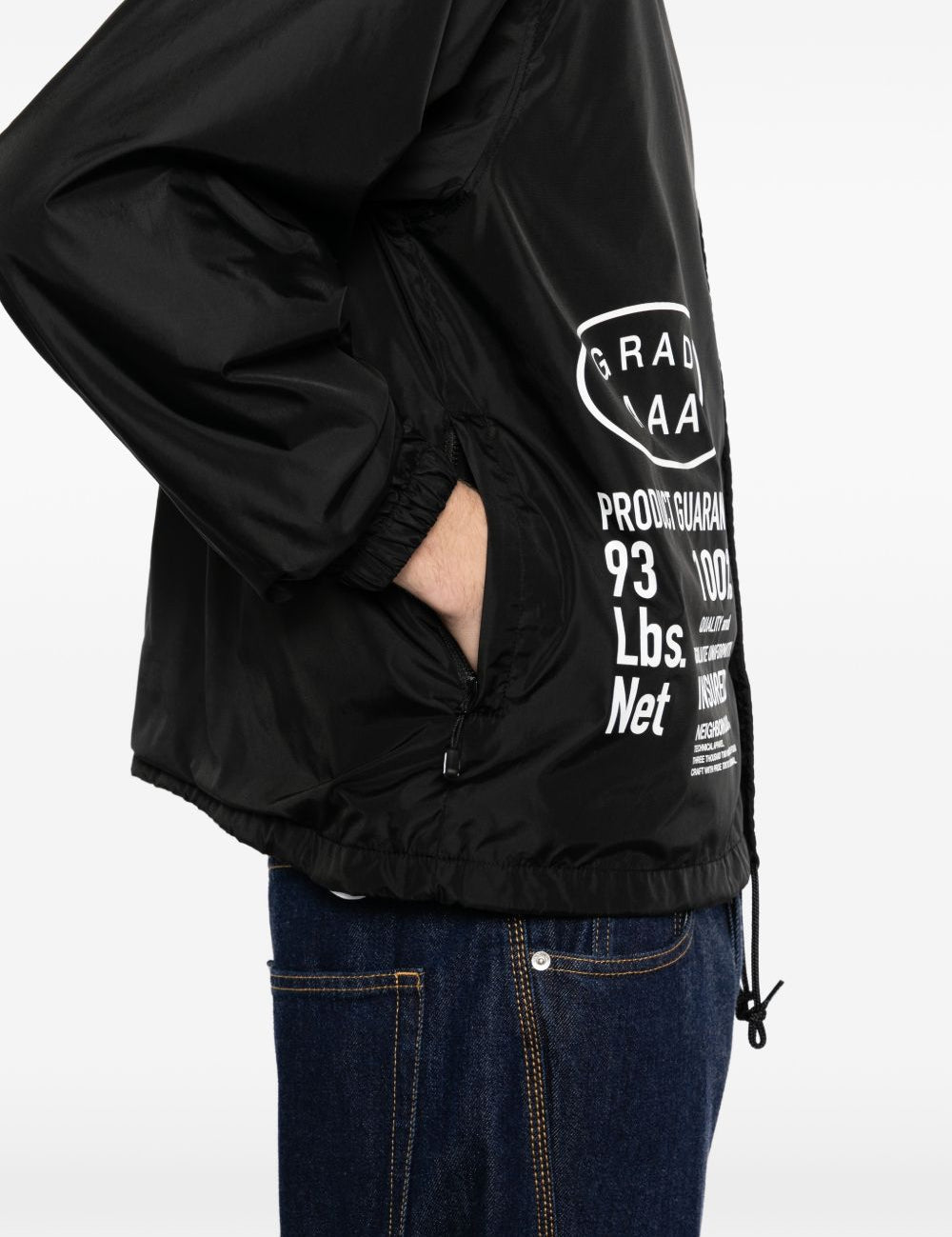 Giacca con logo in nero Yohji yamamoto - uomo 