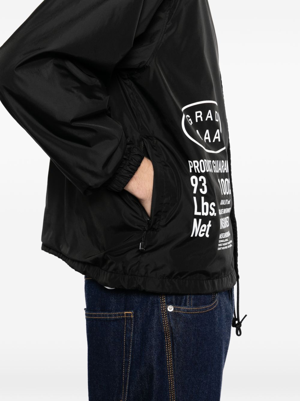 Giacca con logo in nero Yohji yamamoto - uomo 