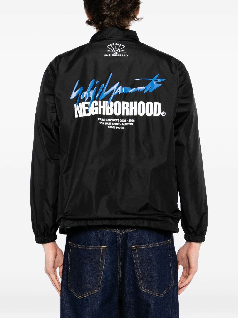 Giacca con logo in nero Yohji yamamoto - uomo 