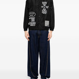 Giacca con logo in nero Yohji yamamoto - uomo 