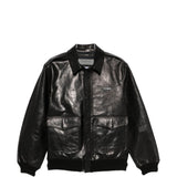 Giacca in pelle in nero Yohji yamamoto - uomo 