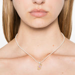 Collana con teddy bear in nero Yvmin - donna 