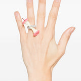 Anello paradise/torzellino di mela in rosa Yvmin - donna 