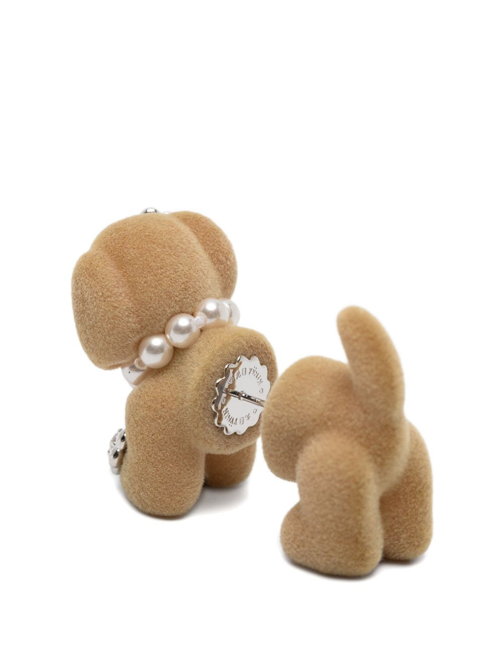Orecchini a forma di cucciolo in beige Yvmin - donna 