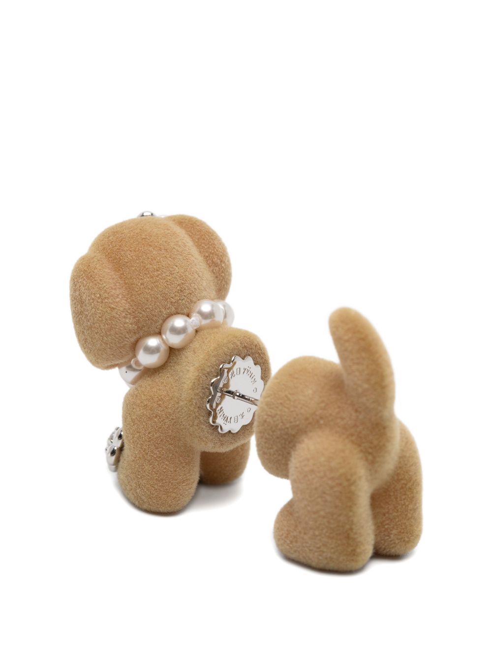 Orecchini a forma di cucciolo in beige Yvmin - donna 