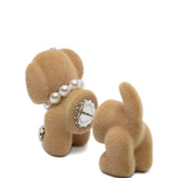 Orecchini a forma di cucciolo in beige Yvmin - donna 