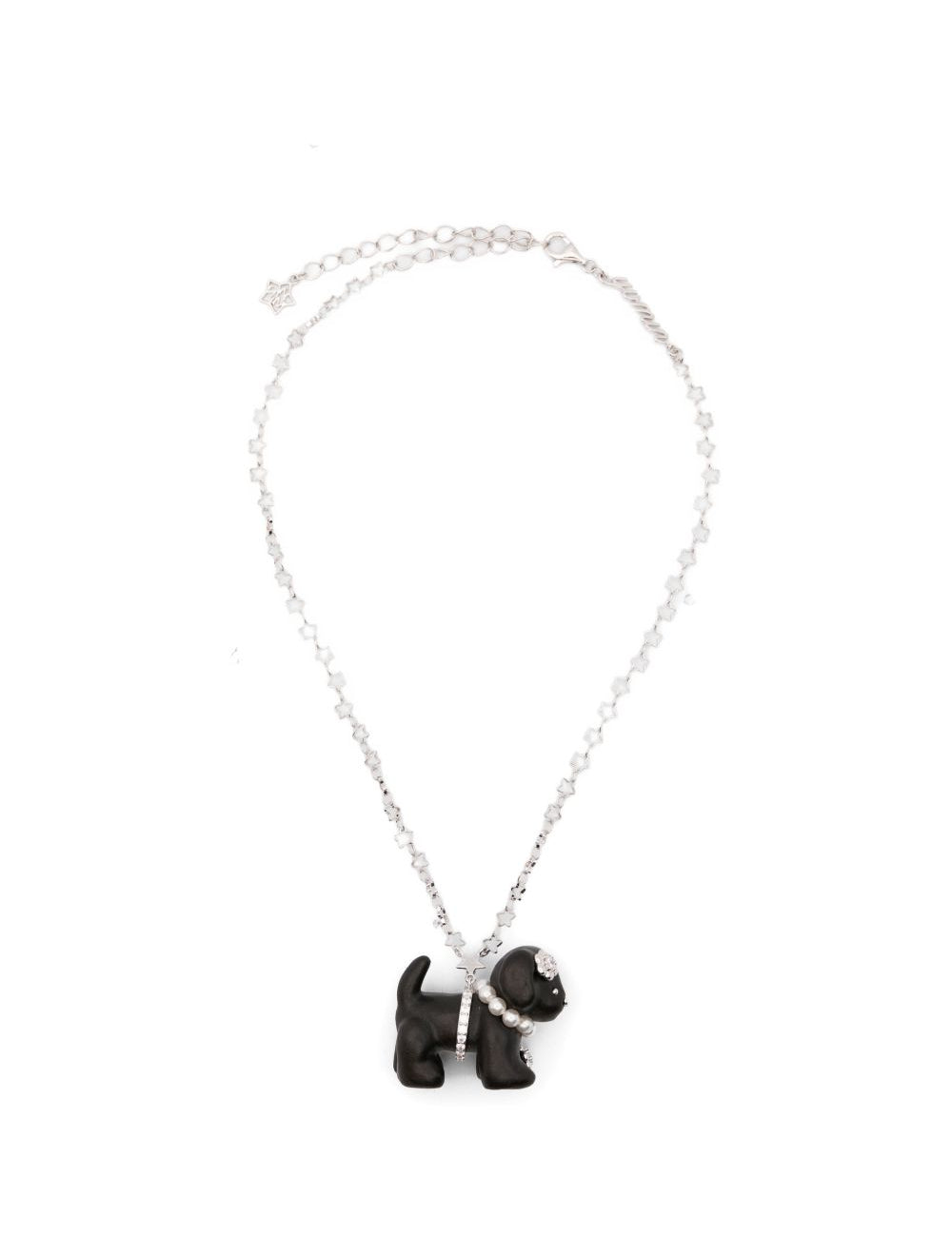 Collana con ciondolo a forma di cane in marrone Yvmin - donna 