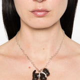 Collana con ciondolo a forma di cane in marrone Yvmin - donna 