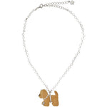 Collana puppy in argento e beige YVMIN - donna 