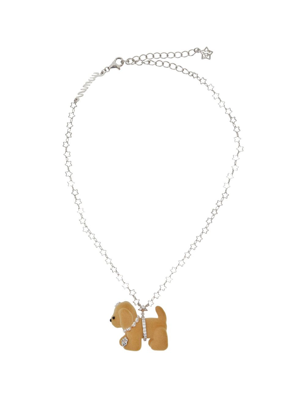 Collana puppy in argento e beige YVMIN - donna 