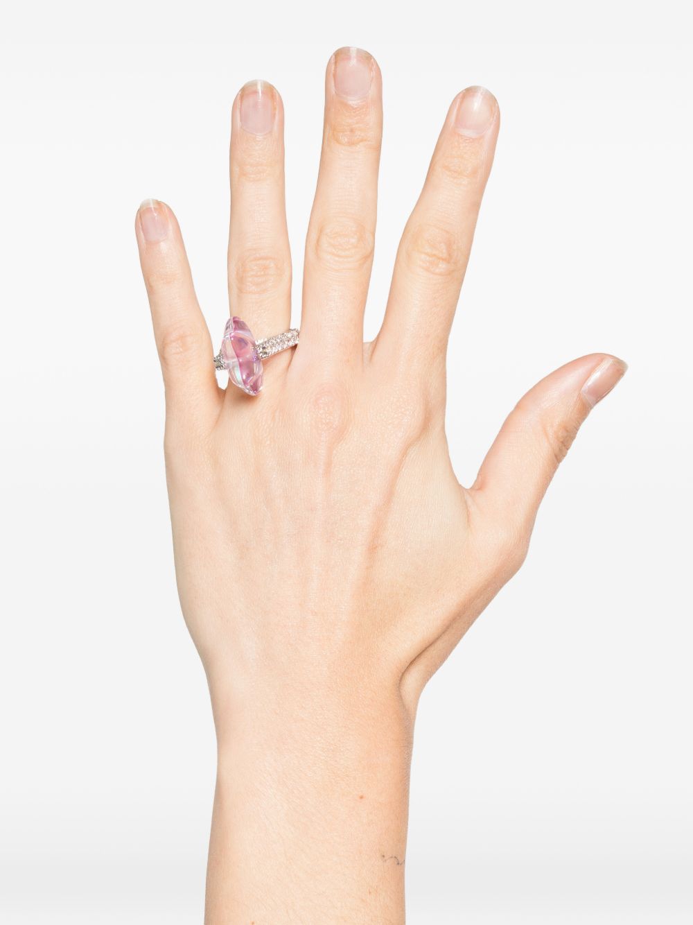 Anello decorato con stelle in rosa Yvmin - donna 