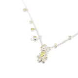 Collana con ciondolo a forma di orsetto fiorito in argento Yvmin - donna 