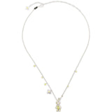Collana con ciondolo a forma di orsetto fiorito in argento Yvmin - donna 