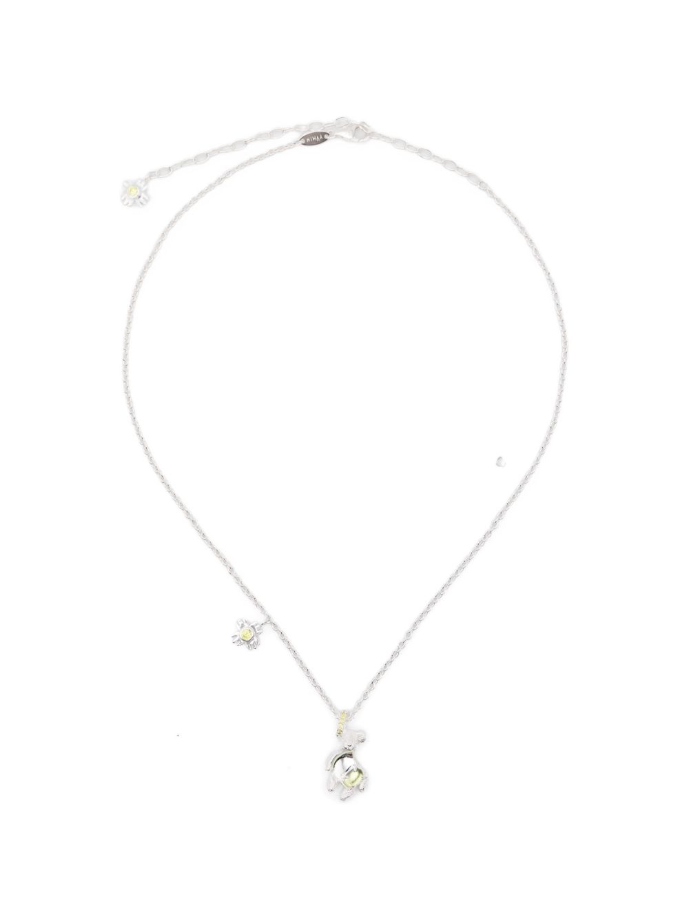Collana con ciondolo a forma di orso fiore in argento Yvmin - donna 