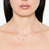 Collana con ciondolo a forma di orso fiore in argento Yvmin - donna 