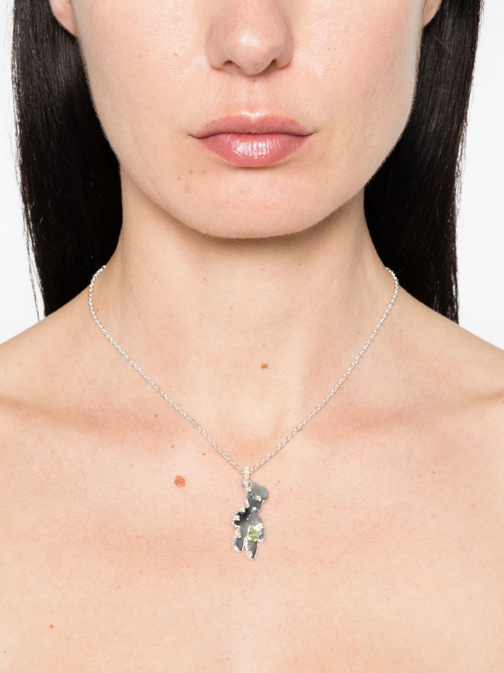 Collana con ciondolo a forma di orso in argento Yvmin - donna 