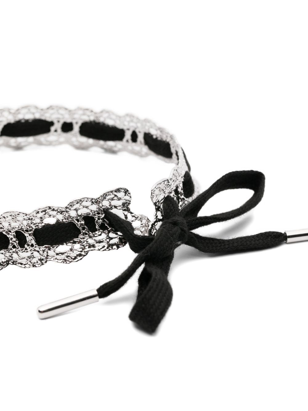 Choker in pizzo in nero Yvmin - donna 