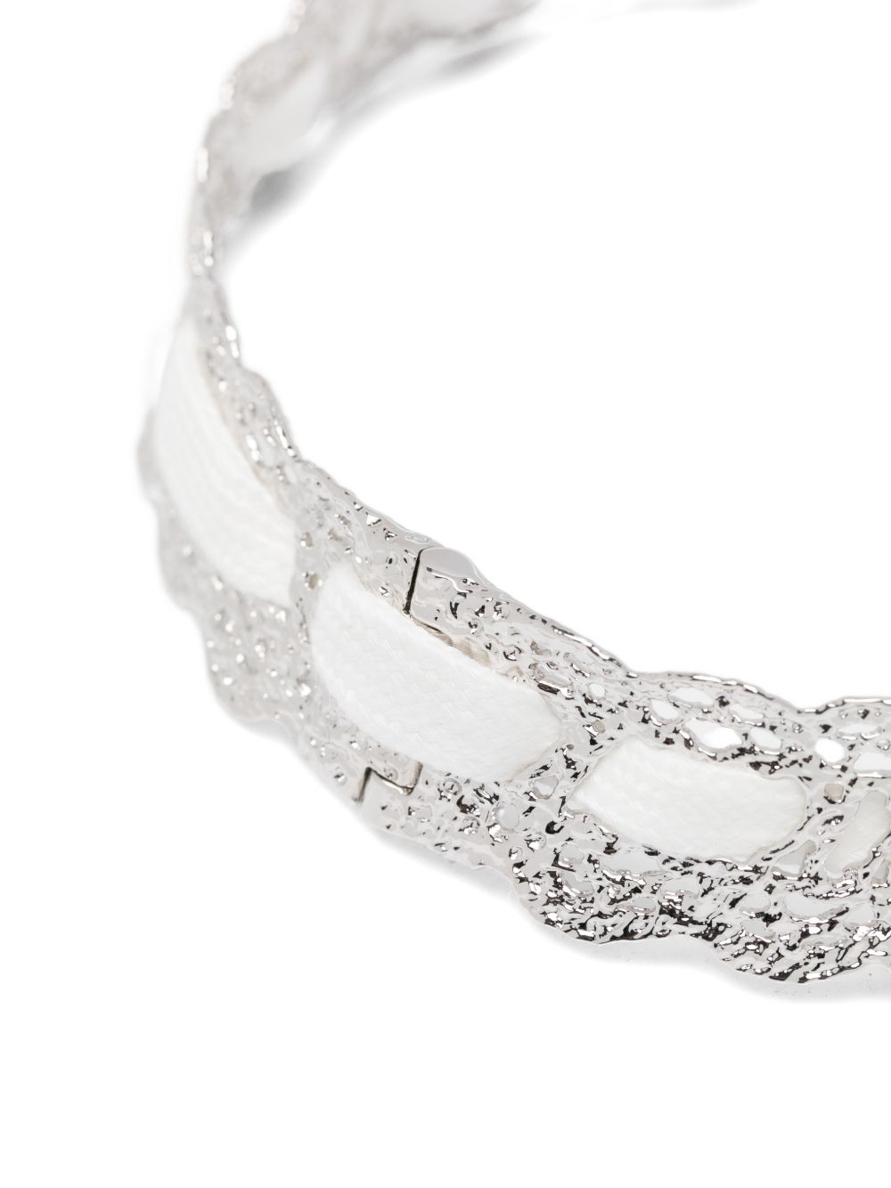 Collana n pizzo con fiocco in bianco Yvmin - donna 