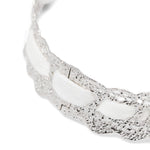 Collana n pizzo con fiocco in bianco Yvmin - donna 