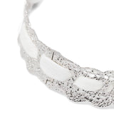 Collana n pizzo con fiocco in bianco Yvmin - donna 