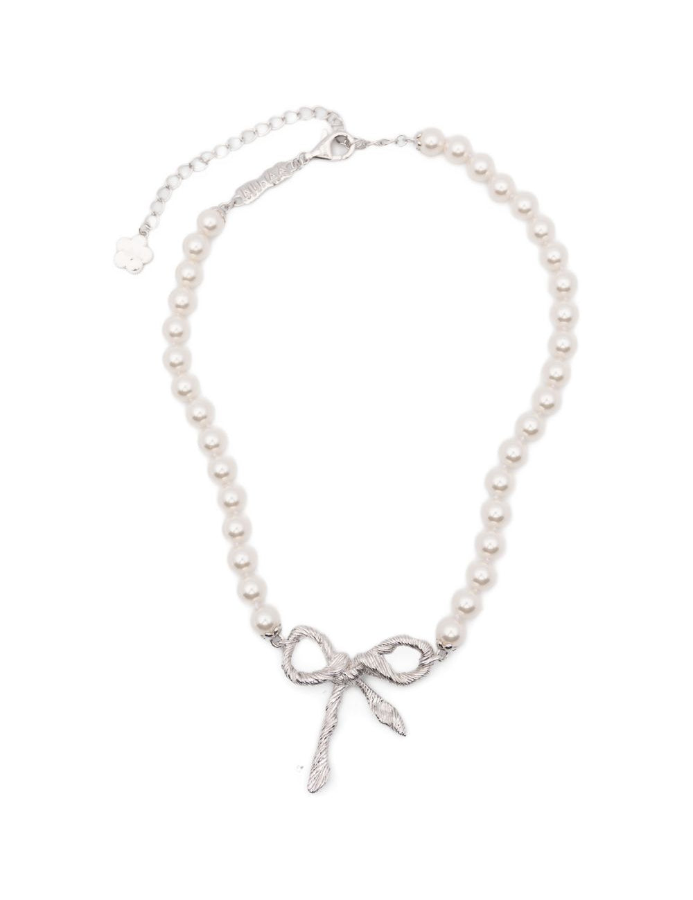 Collana con fiocco in bianco Yvmin - donna 