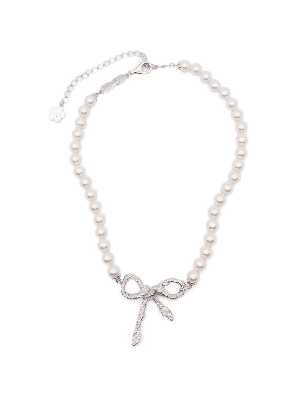 Collana con fiocco in bianco Yvmin - donna 