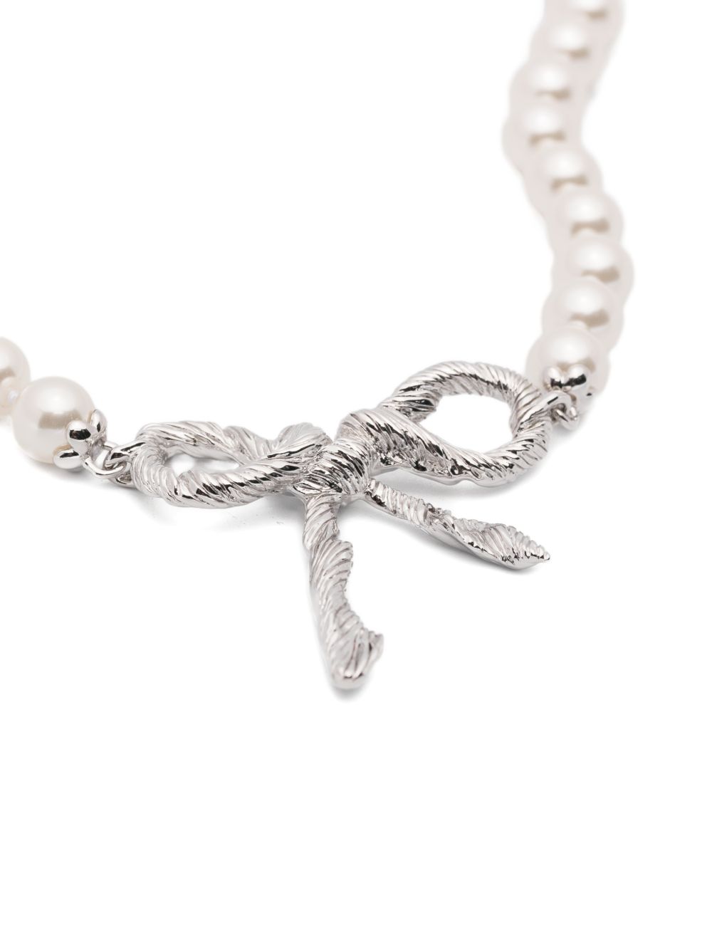 Collana con fiocco in bianco Yvmin - donna 