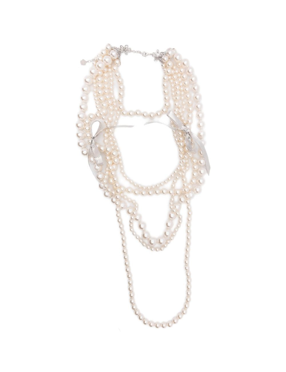 Collana con dettagli a nastro in avorio Yvmin - donna 