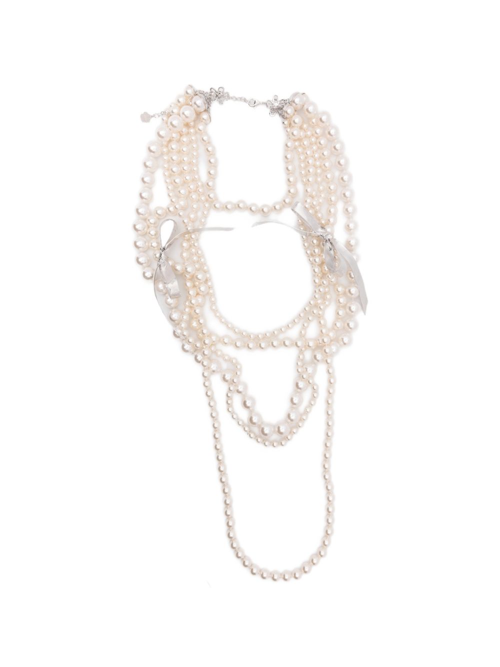 Collana con dettagli a nastro in avorio Yvmin - donna 