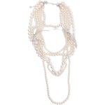 Collana con dettagli a nastro in avorio Yvmin - donna 