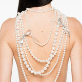 Collana con dettagli a nastro in avorio Yvmin - donna 