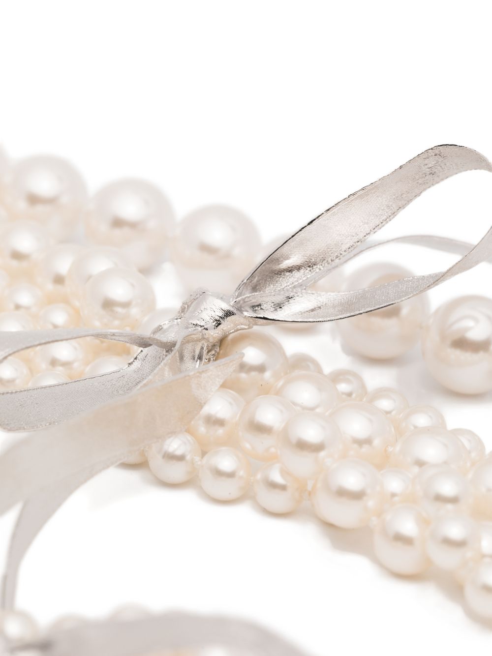 Collana con dettagli a nastro in avorio Yvmin - donna 