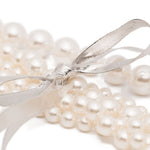 Collana con dettagli a nastro in avorio Yvmin - donna 