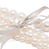 Collana con dettagli a nastro in avorio Yvmin - donna 