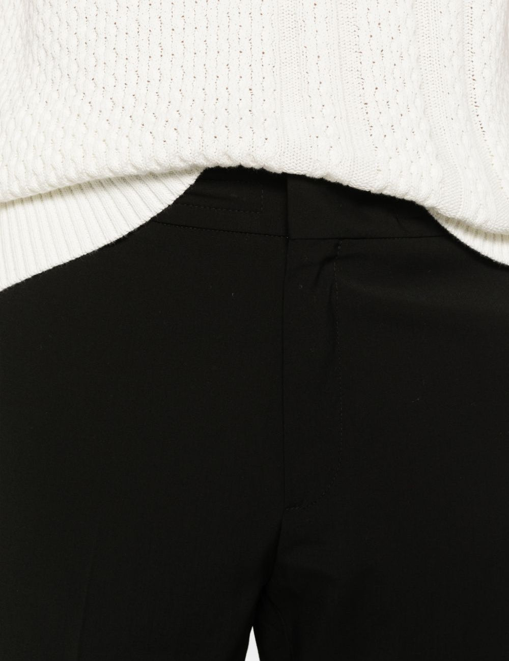 Pantaloni con chiusura nascosta in nero Zegna - uomo 