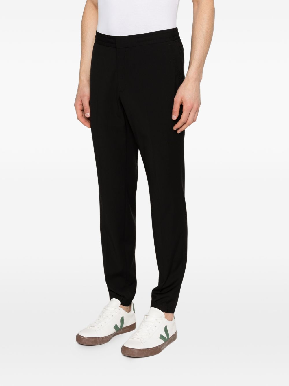 Pantaloni con chiusura nascosta in nero Zegna - uomo 