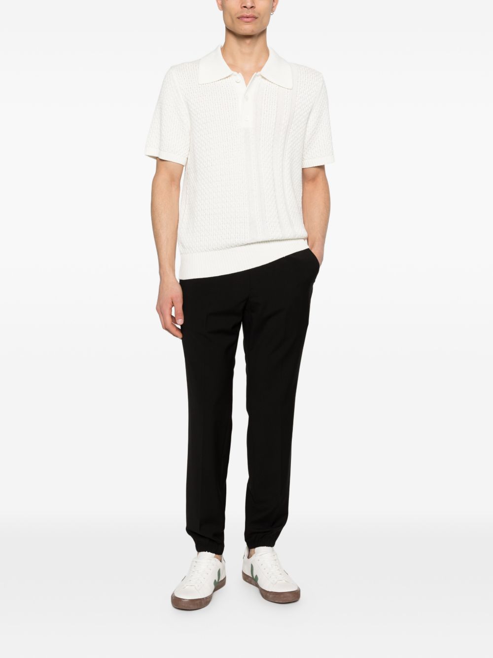 Pantaloni con chiusura nascosta in nero Zegna - uomo 