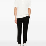 Pantaloni con chiusura nascosta in nero Zegna - uomo 