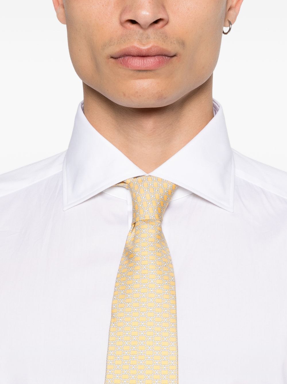 Camicia classica a maniche lunghe in bianco Zegna - uomo 
