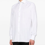 Camicia classica a maniche lunghe in bianco Zegna - uomo 