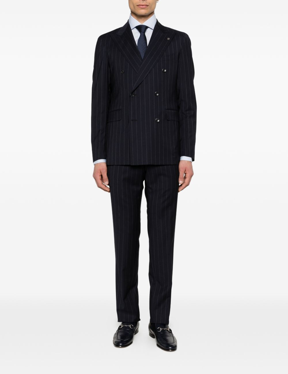 Camicia classica a maniche lunghe in azzurro Zegna - uomo 