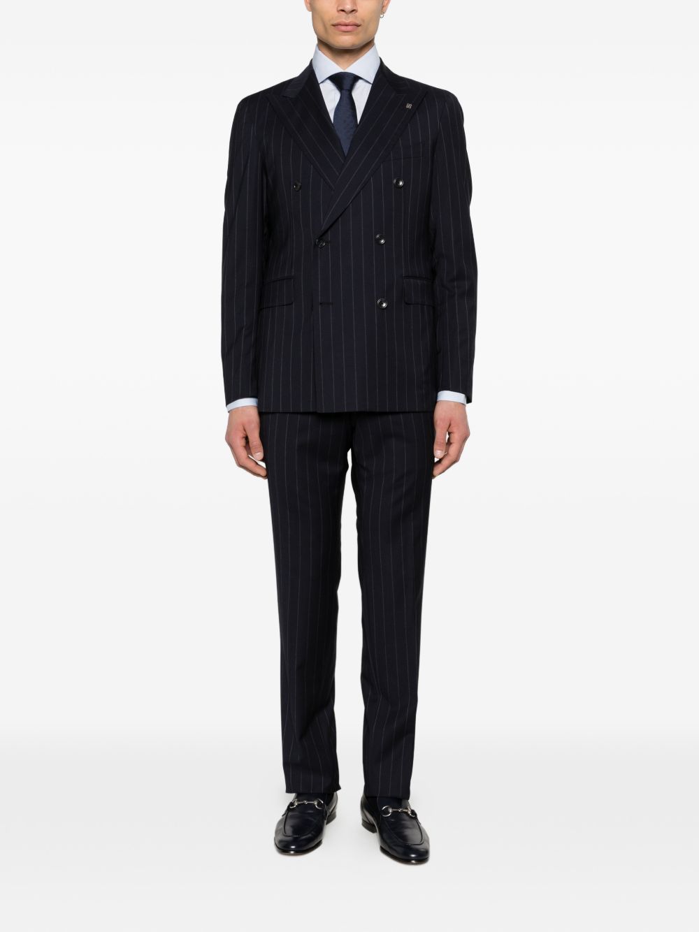 Camicia classica a maniche lunghe in azzurro Zegna - uomo 