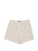 Costume da bagno a righe con coulisse in beige Zegna - uomo