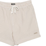 Costume da bagno a righe con coulisse in beige Zegna - uomo 