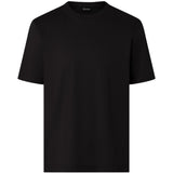 T-shirt in cotone piqué in nero Zegna - uomo 