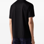 T-shirt in cotone piqué in nero Zegna - uomo 